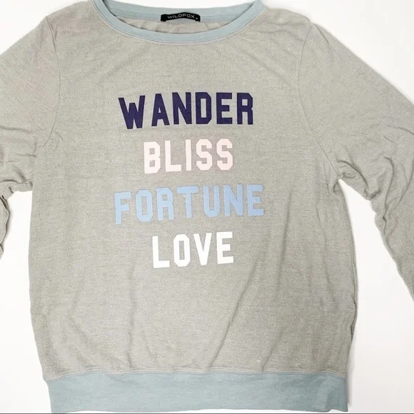 WILDFOX FORTUNE LOVE PULLOVER SWEATSHIRT - Picture 4 of 9